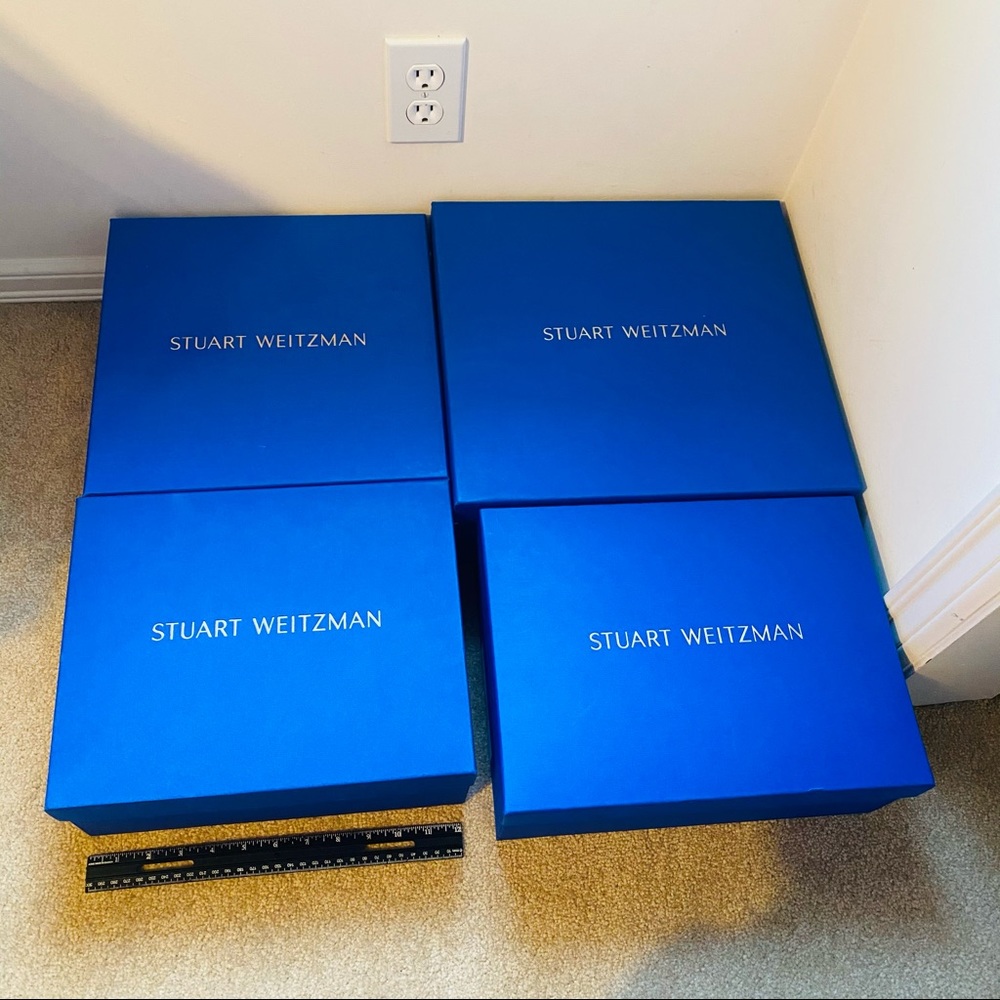 Stuart Weitzman empty box organizer blue purple - Picture 9 of 10